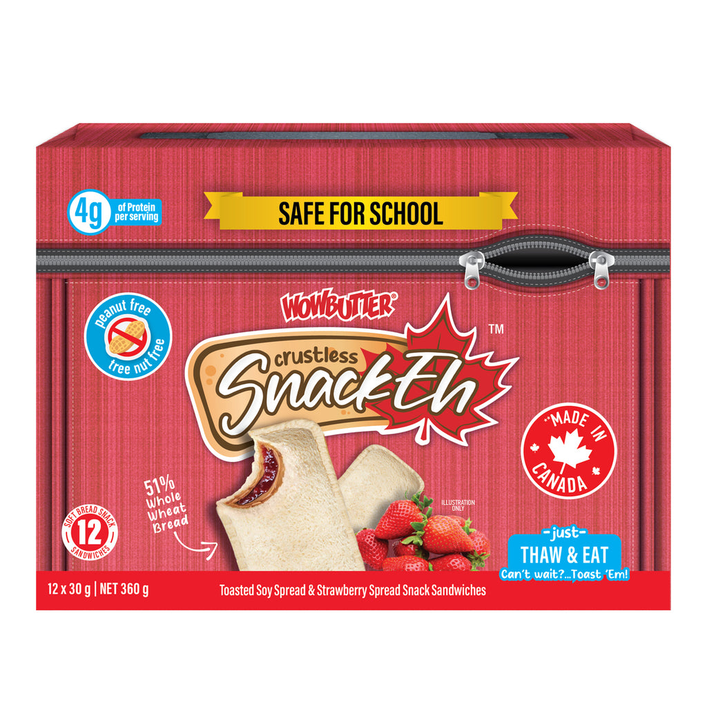 12ct x 30g SnackEh Crustless WowButter & Strawberry Snack Sandwich - 3 Pack