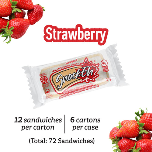 12ct x 30g SnackEh Crustless WowButter & Strawberry Snack Sandwich - 6 Pack