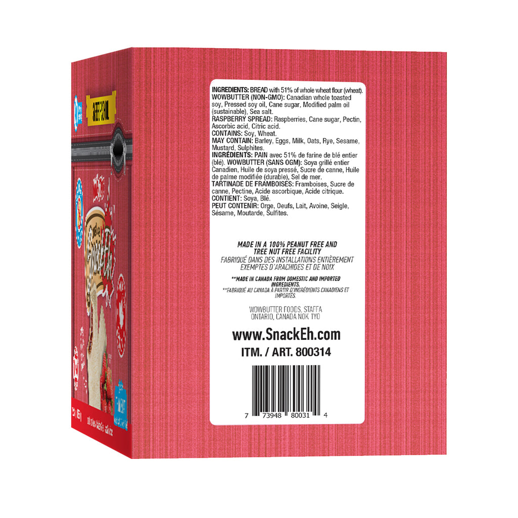 12ct x 30g SnackEh Crustless WowButter & Strawberry Snack Sandwich - 16 Pack